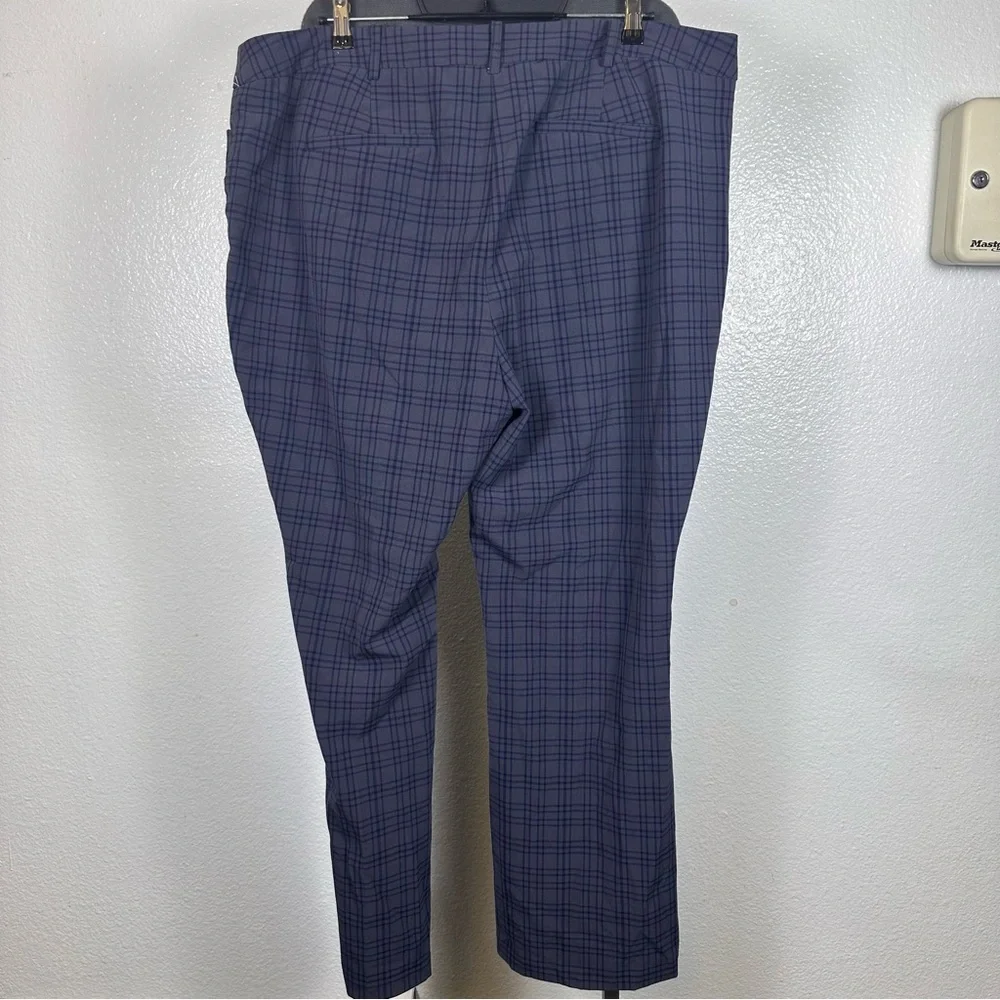 Roz & Ali Blue Plaid Trousers‎